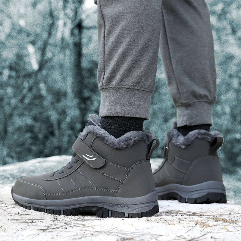 Men’s Wide-Fit Waterproof Fleece-Lined Winter Boots