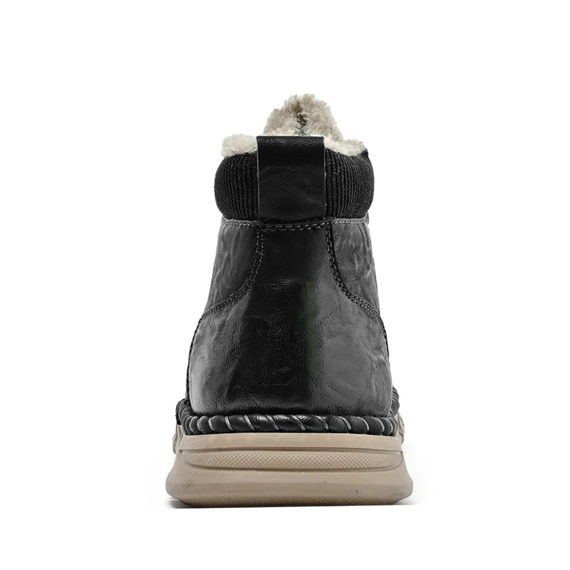 Men’s Waterproof Leather Winter Boots