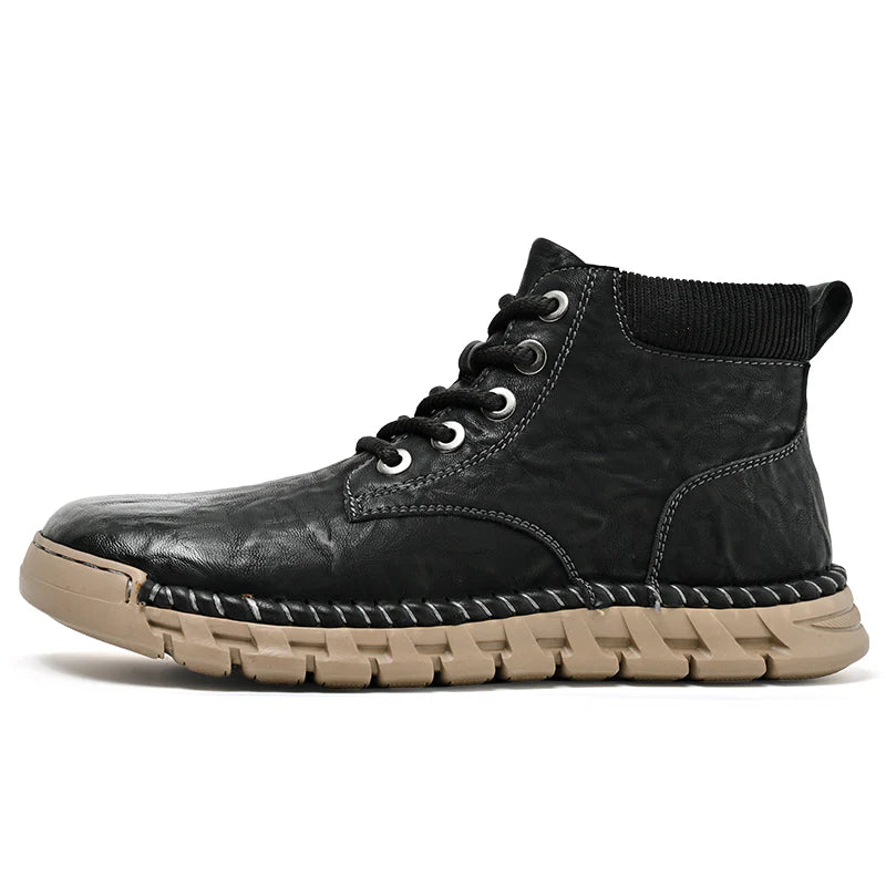 Men’s Waterproof Leather Winter Boots
