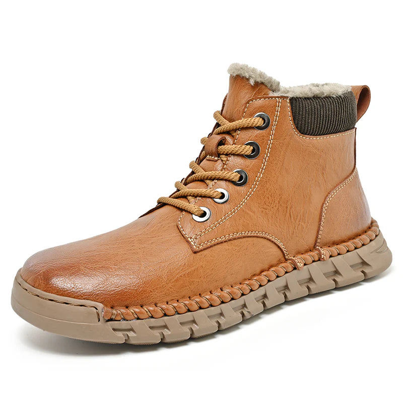 Men’s Waterproof Leather Winter Boots