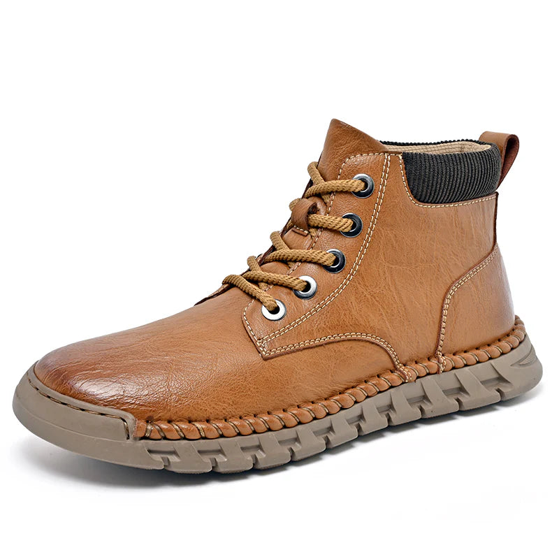 Men’s Waterproof Leather Winter Boots