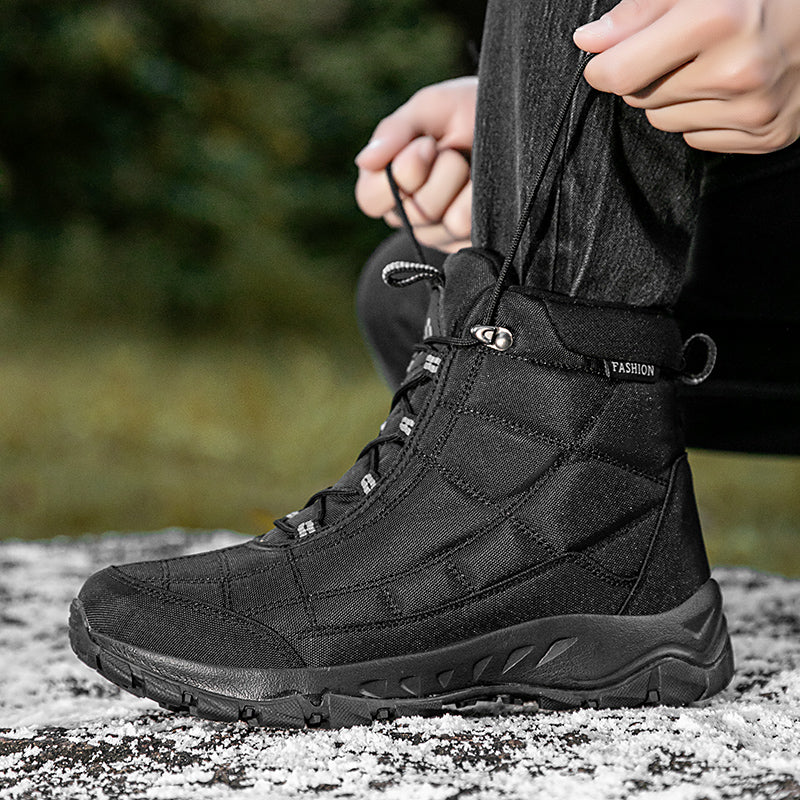 Men’s Waterproof Warm-Lined Wide Toe Hiking Boots
