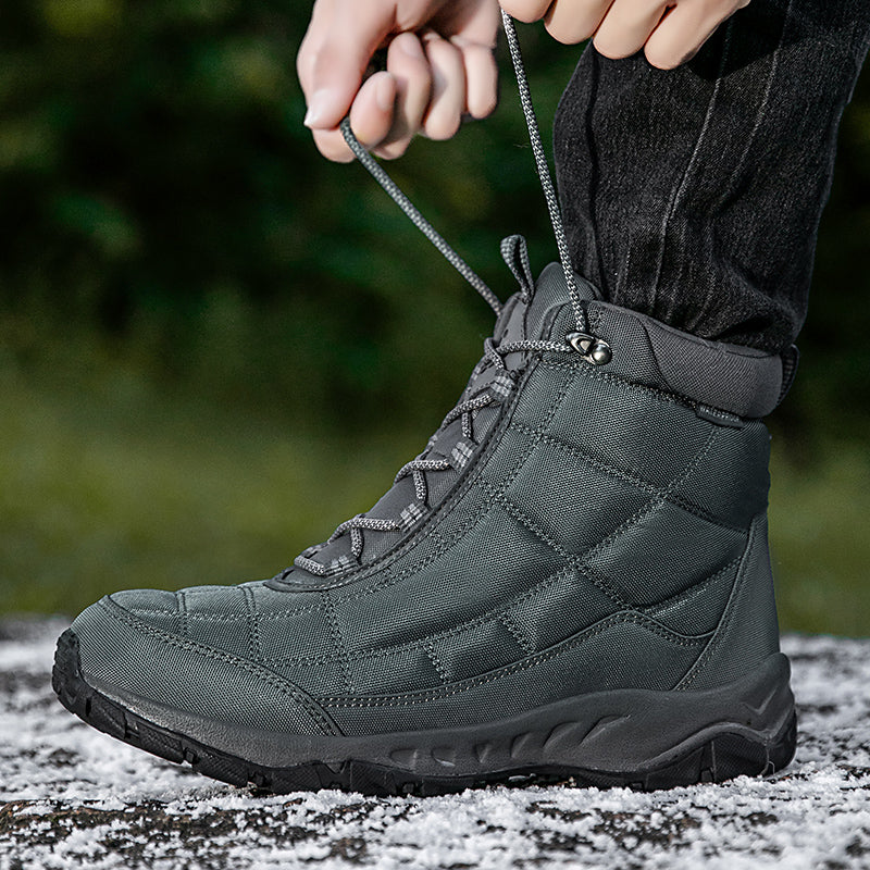 Men’s Waterproof Warm-Lined Wide Toe Hiking Boots