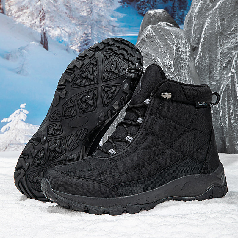 Men’s Waterproof Warm-Lined Wide Toe Hiking Boots