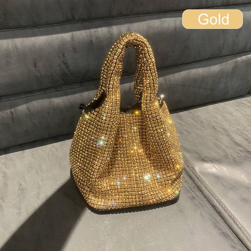 Women’s Rhinestone Embellished Clutch Handbag