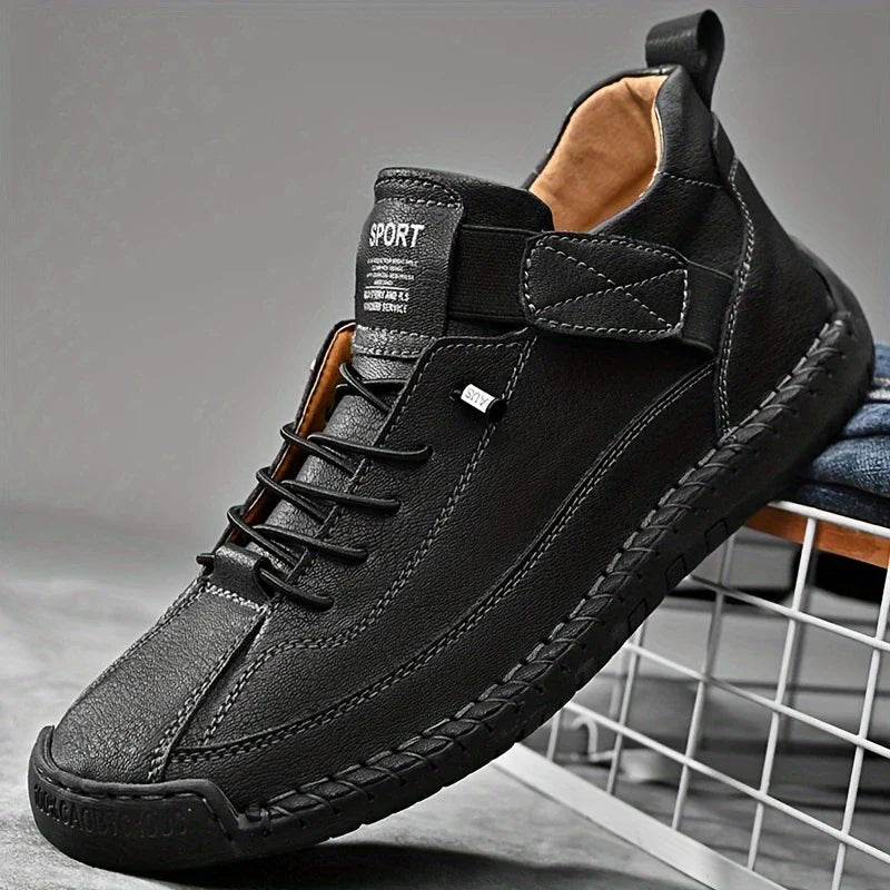 Men's Leather Trainers – Soft Comfort & Orthopaedic Support