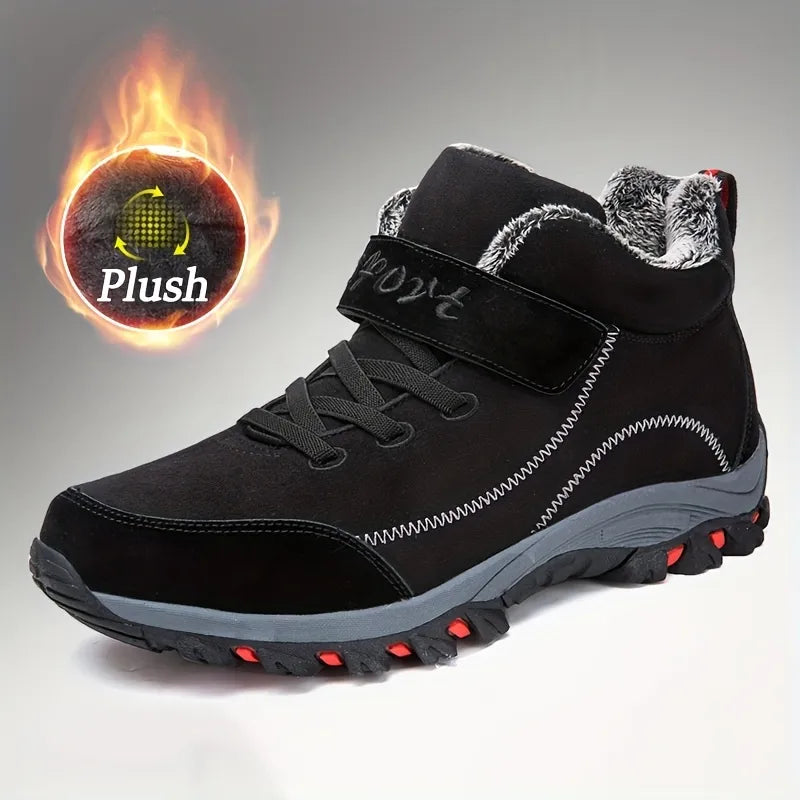 Men’s Orthopaedic Plush-Lined Winter Grip Boots