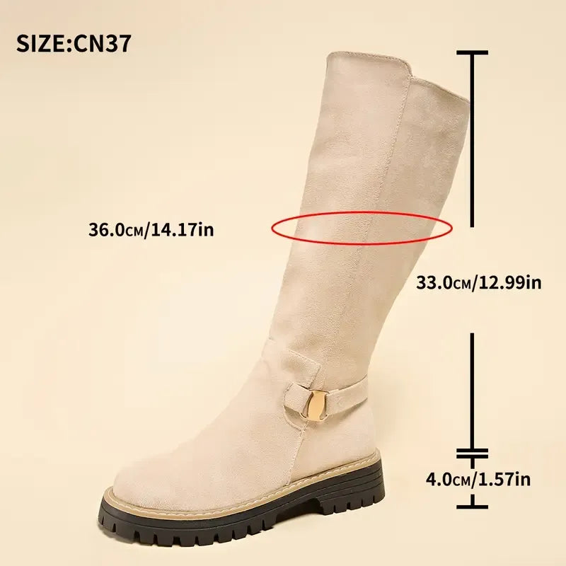 Women’s Thick Anti-Slip Rubber Sole Knee High Boots