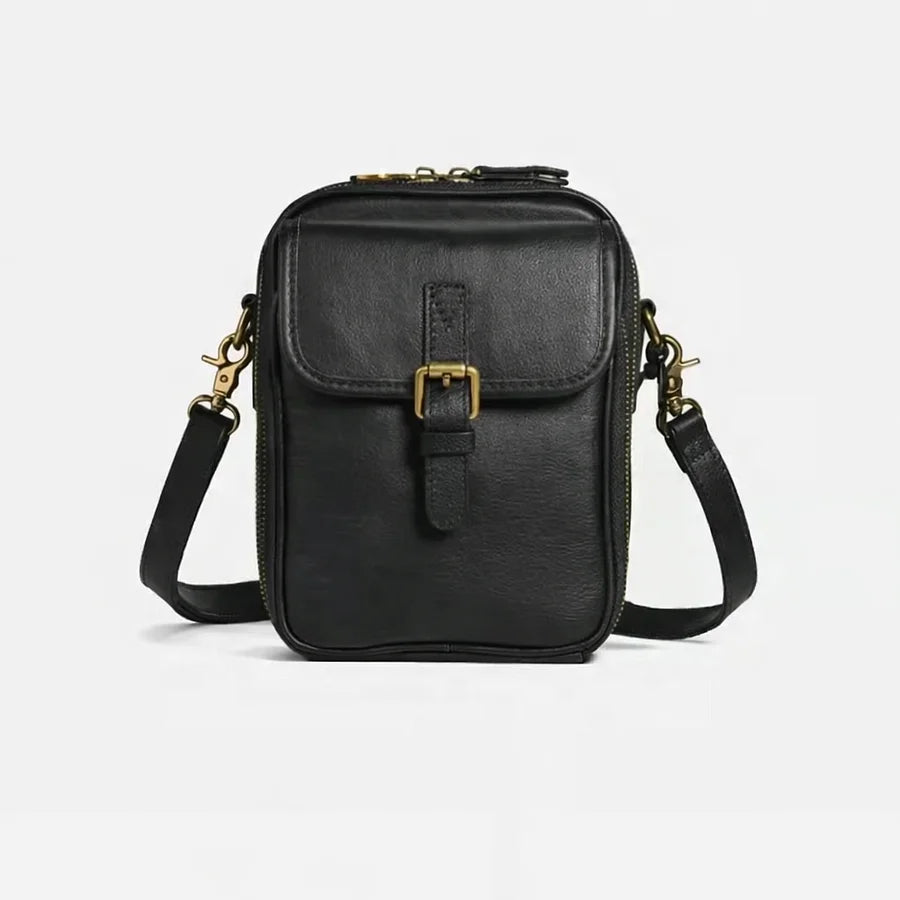 Women’s Compact Leather Crossbody Handbag