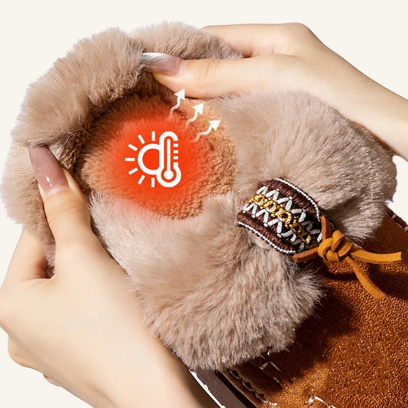 Women's Warm Velvet Orthopaedic Slippers