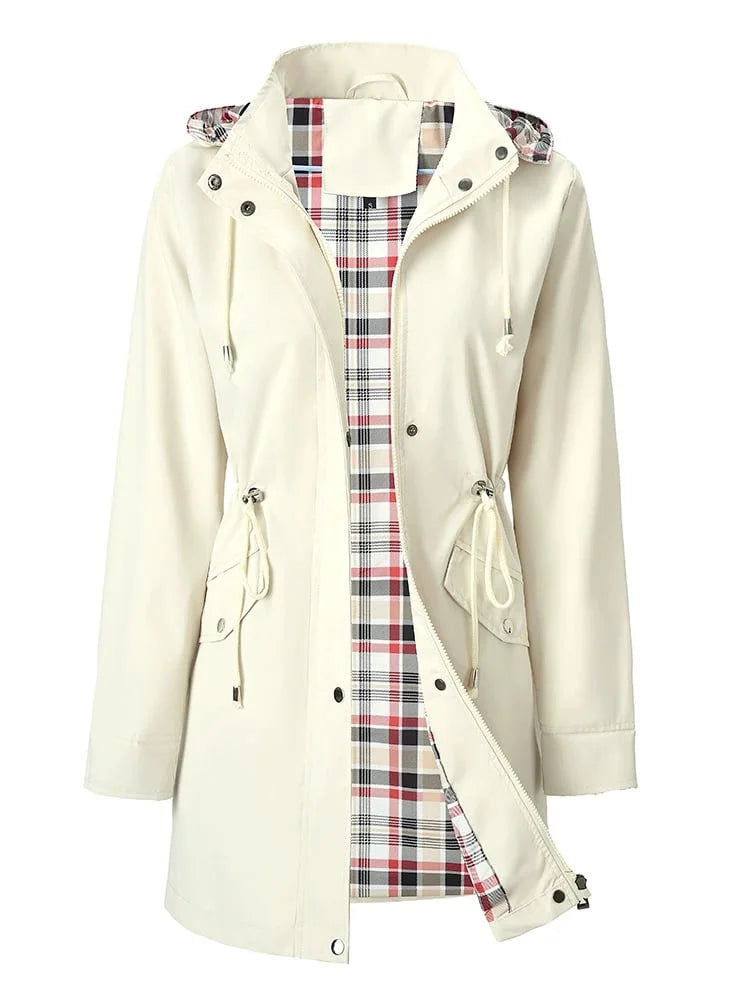🍂Fall Sale 49%💗🧥Ultimate Checkered Waterproof Jacket for Women🍃