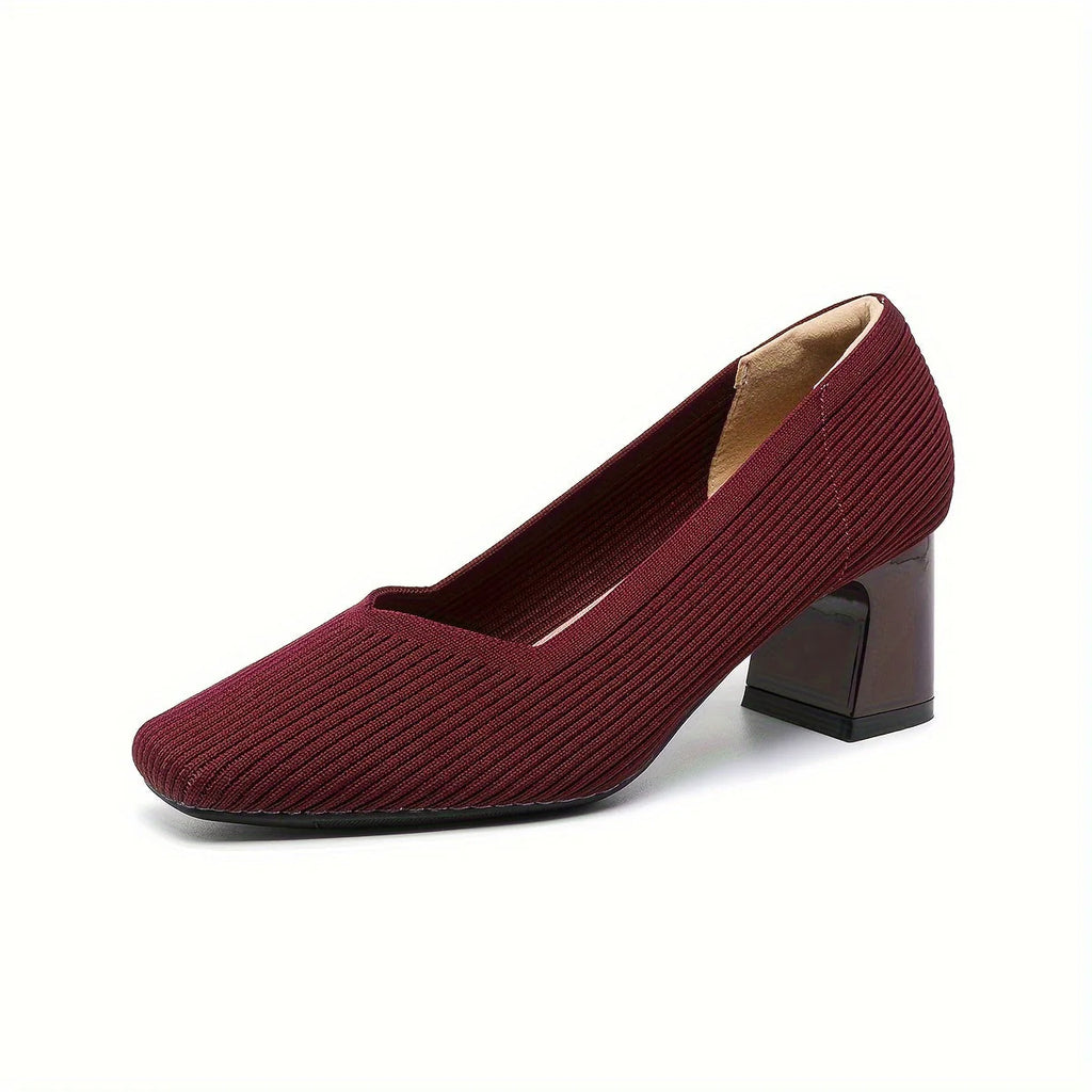 Women’s Pain-Free Comfort Block Heel Pumps with Arch Support
