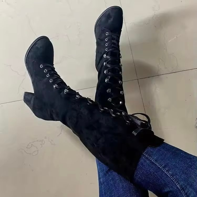 Women's Comfortable Heeled Knee-High Boots