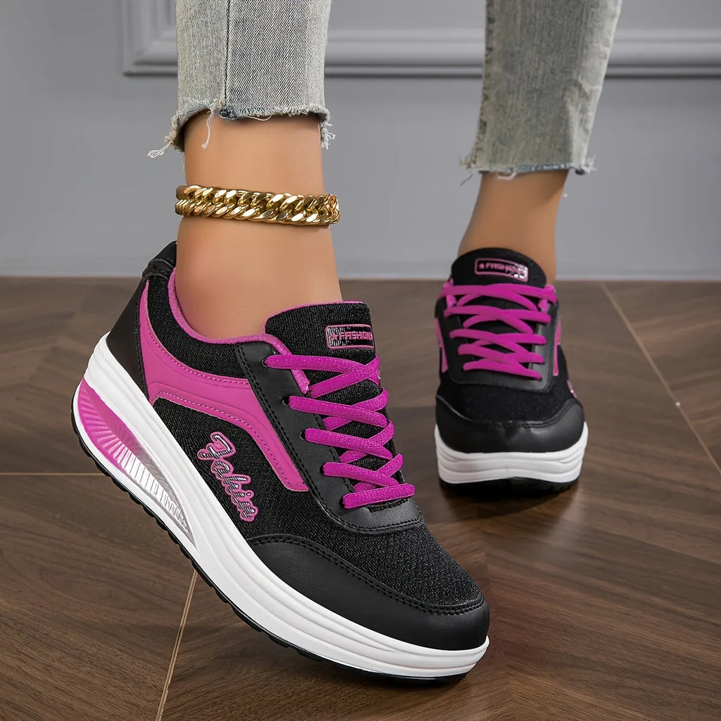 Women’s Breathable Chunky Sole Support Trainers