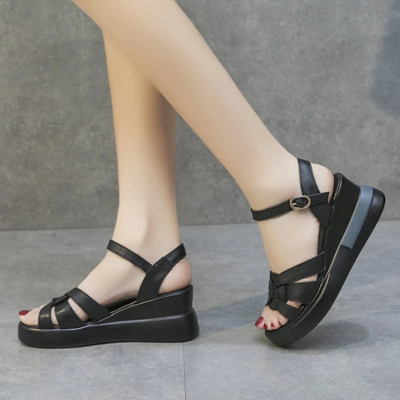 Minimalist Wedge Sandals for Women