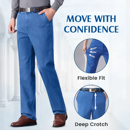 Men’s Stretch Straight-Leg Classic Jeans