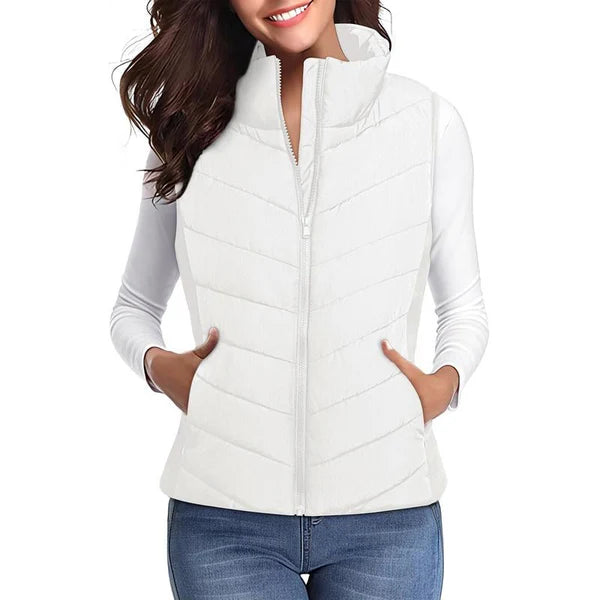 Women’s Quilted Zip-Up Puffer Vest