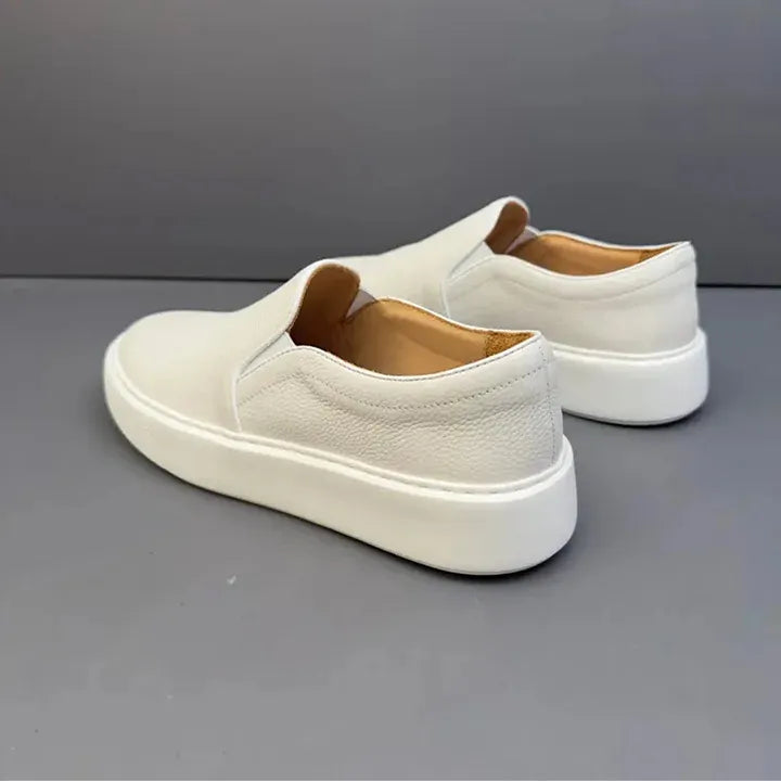 Men’s Retro Soft-Leather Slip-On Loafers