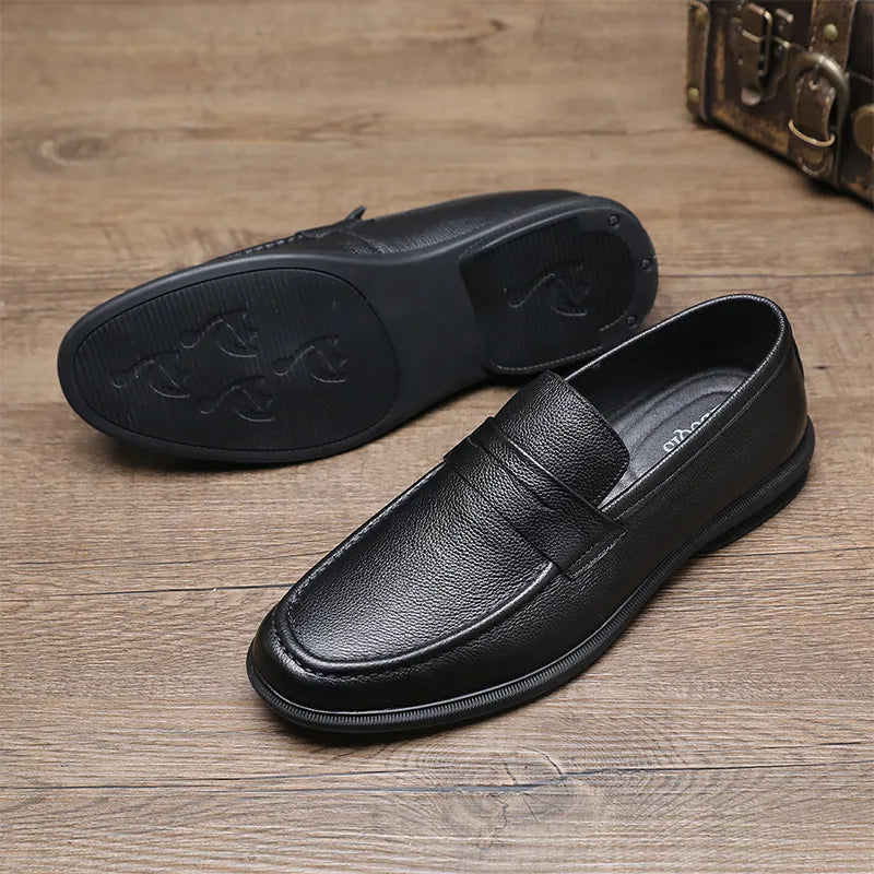 Men’s Cowhide Leather Comfort Driving Loafers