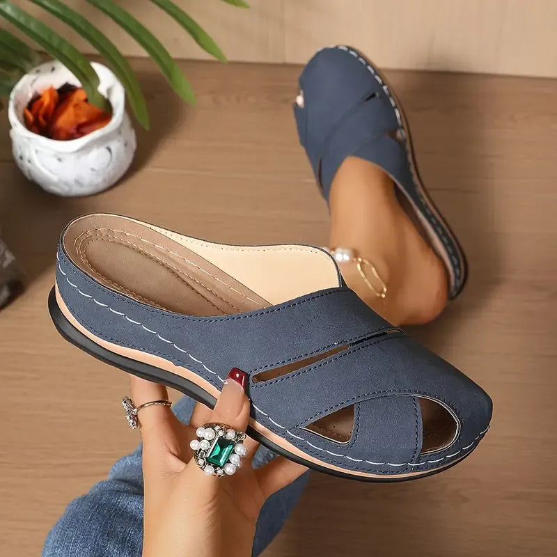 Women'S Casual Round Toe Platform Wedge Sandals