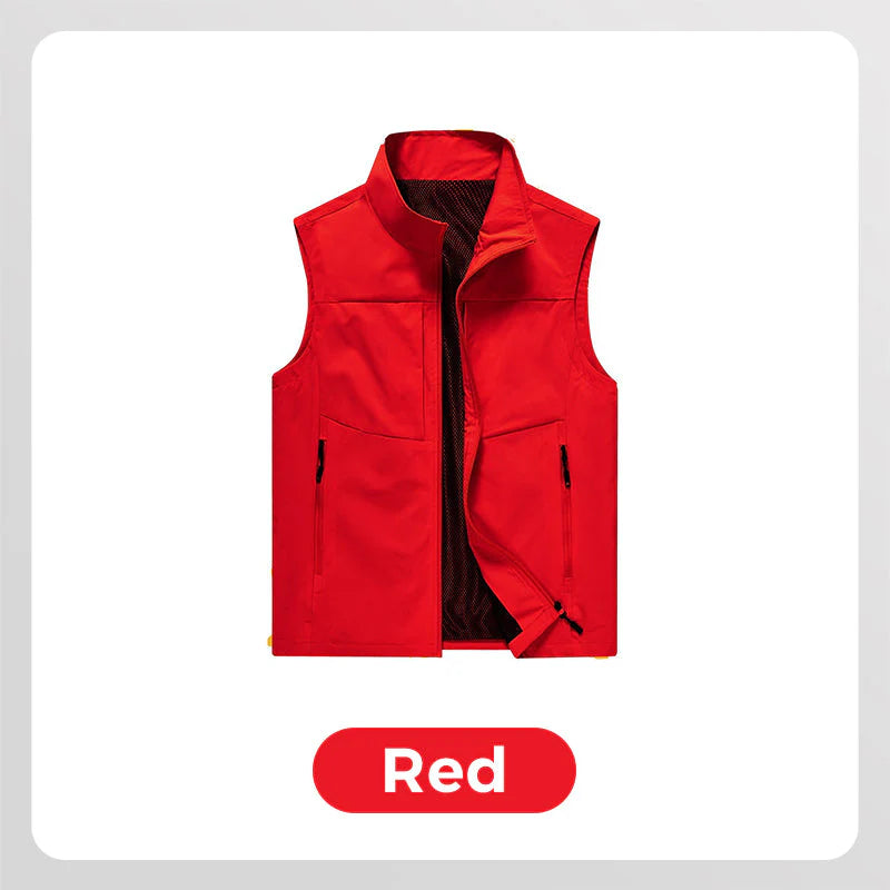 Men’s Waterproof Multi-Pocket Outdoor Utility Vest