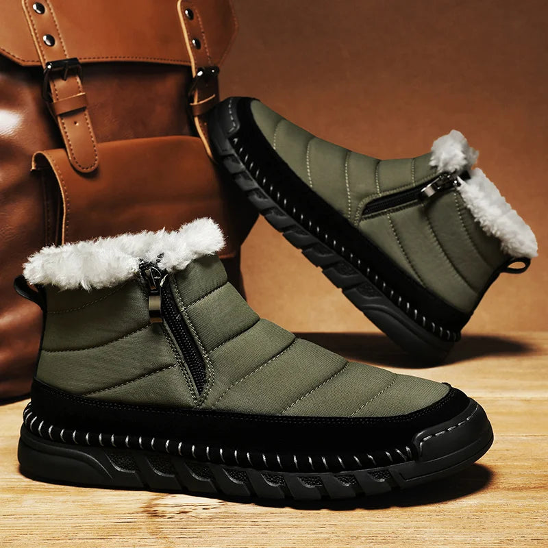 Men’s Zip Entry Insulated Protective Snow Boots