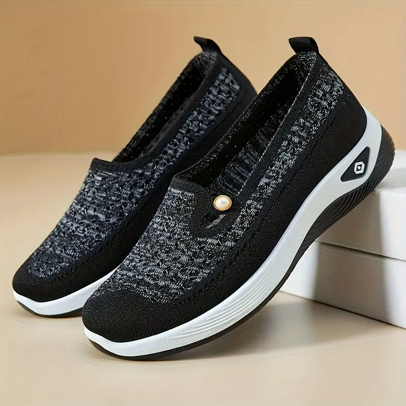 Breathable Mesh Slip-On Walking Shoes for Women