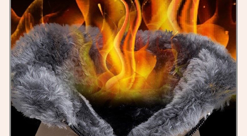 Men’s Easy-Zip Fur-Lined Waterproof Puffer Snow Boots