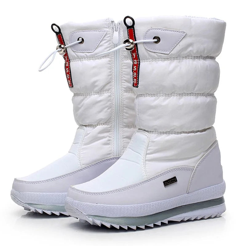 Women's Waterproof Mid-Calf Plush Boots