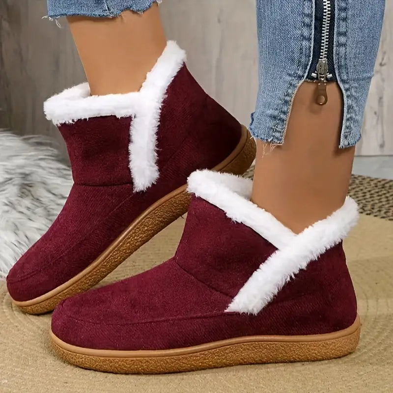 Women's Plush Fur Winter Ankle Boots