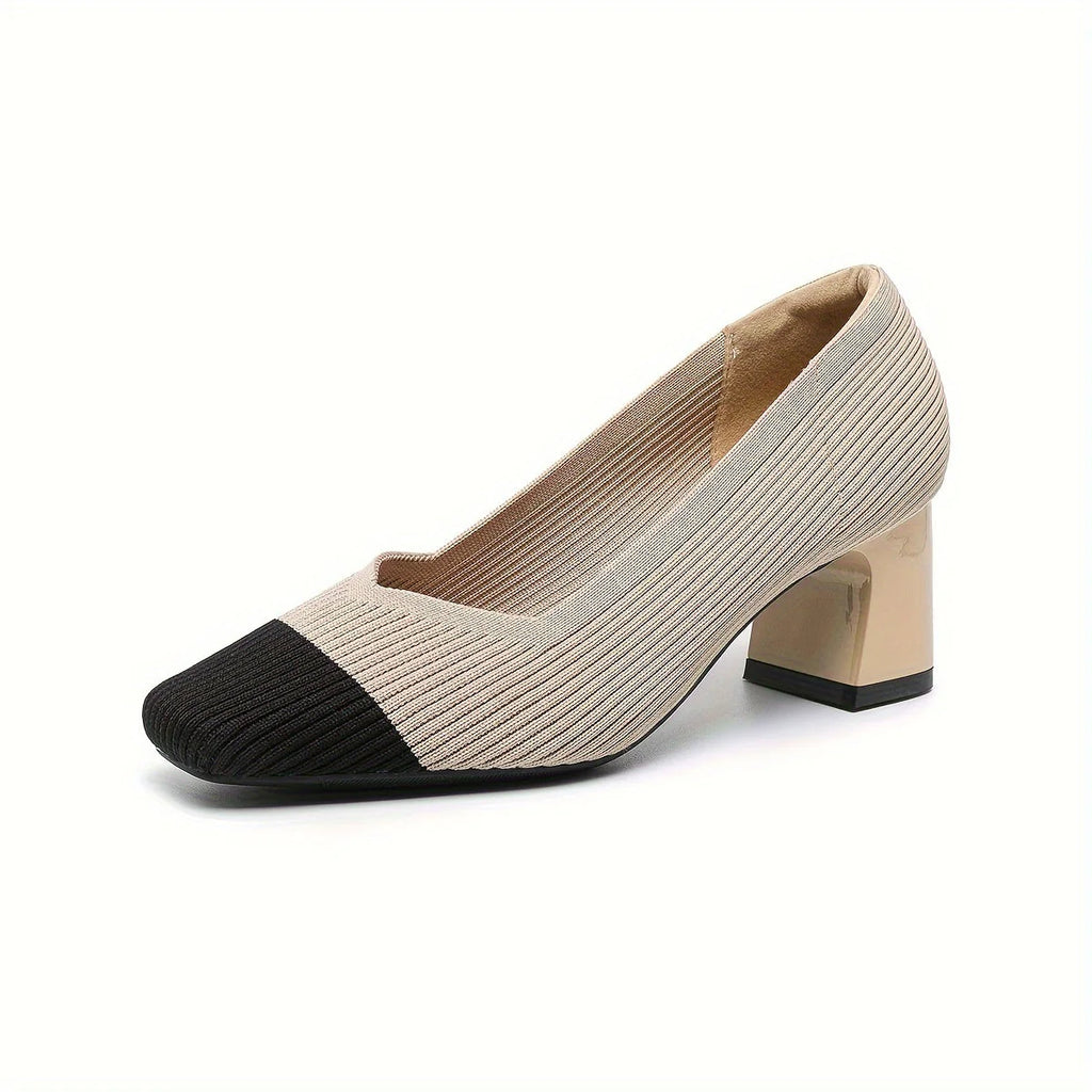 Women’s Pain-Free Comfort Block Heel Pumps with Arch Support