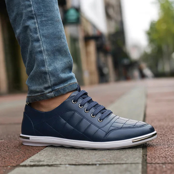 Men's Everyday Soft-Leather Comfort Trainers