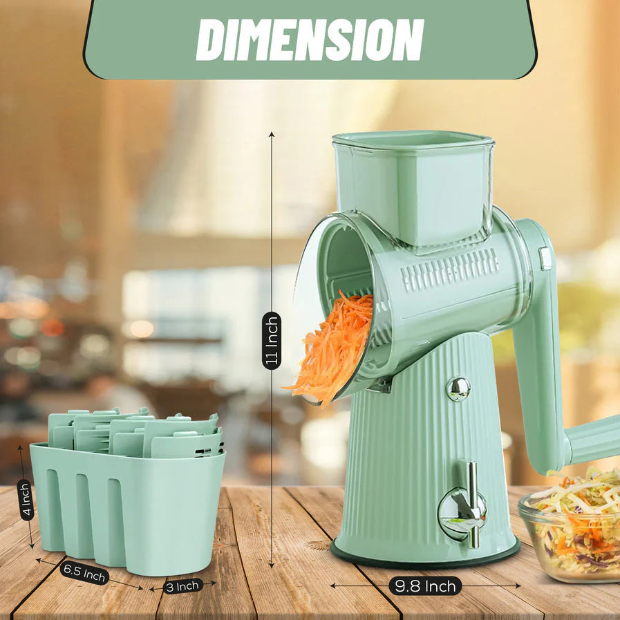 Multi-Drum Rotary Grater and Slicer Set