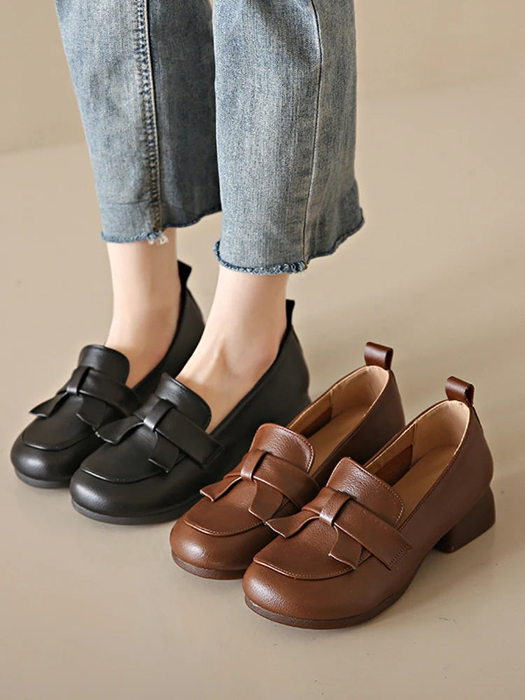 HIGH QUALITY COW LEATHER WOMEN'S SHOES