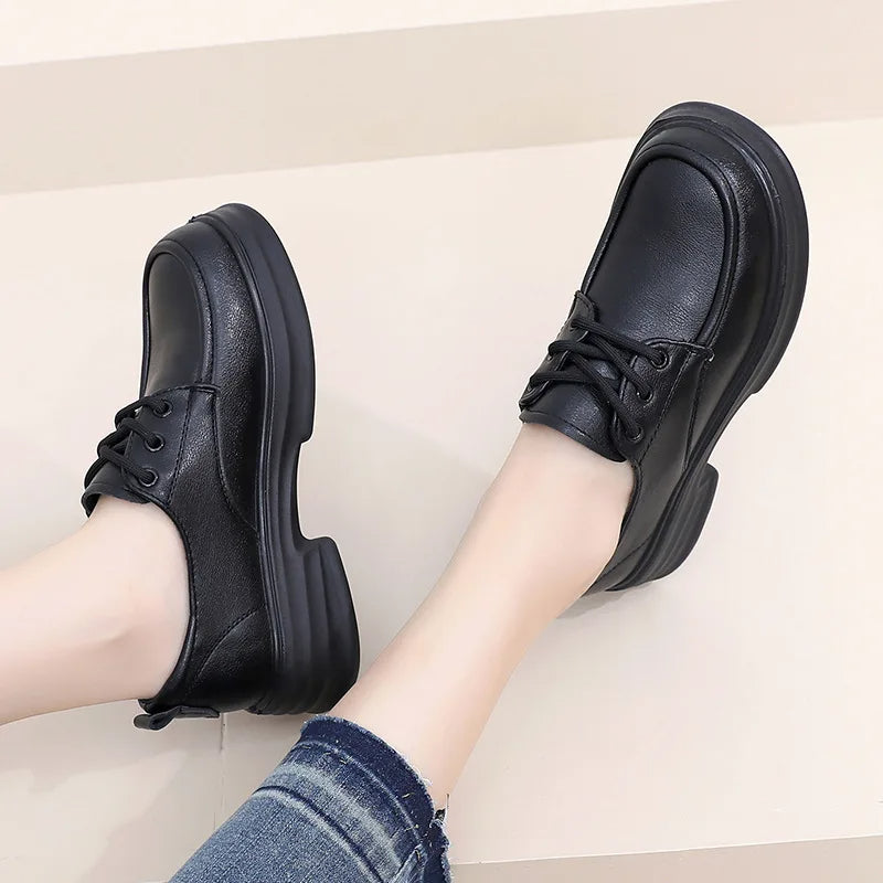 2024 new versatile genuine leather non-slip shoes