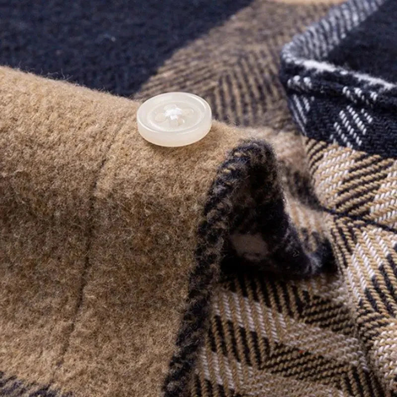 Men’s Brushed Cotton Wrinkle-Resistant Flannel Shirt