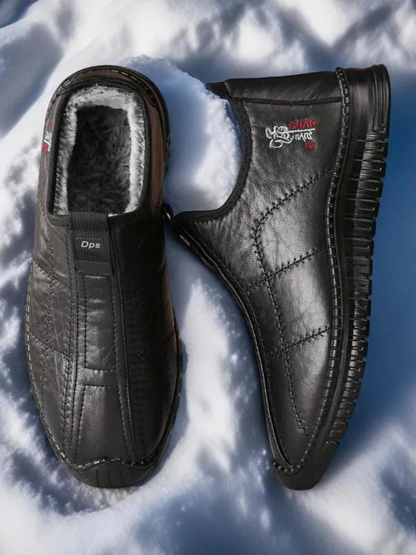 Men’s Plush-Lined Waterproof Winter Grip Boots