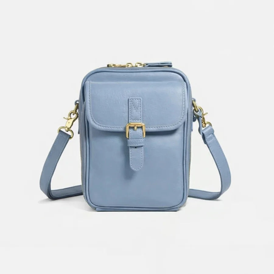 Women’s Compact Leather Crossbody Handbag