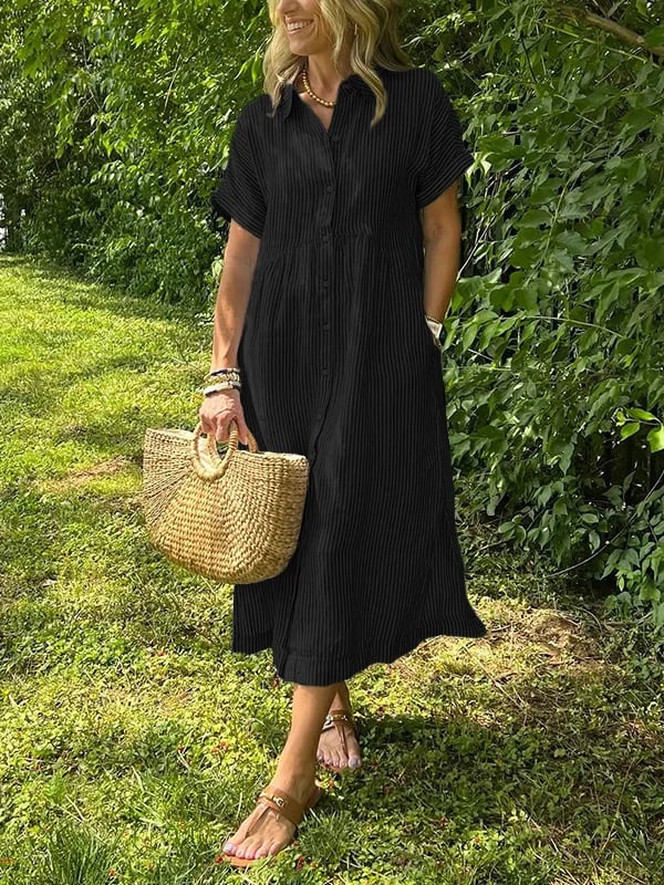 Cotton Blend Summer Maxi Dress
