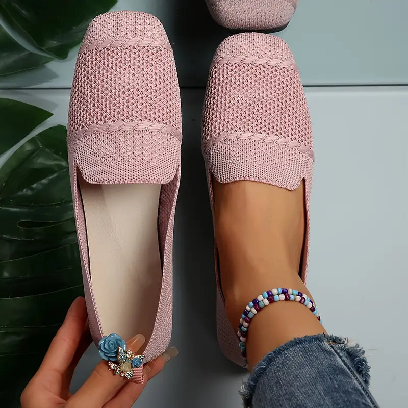 Knit Slip-On Ballet Flats