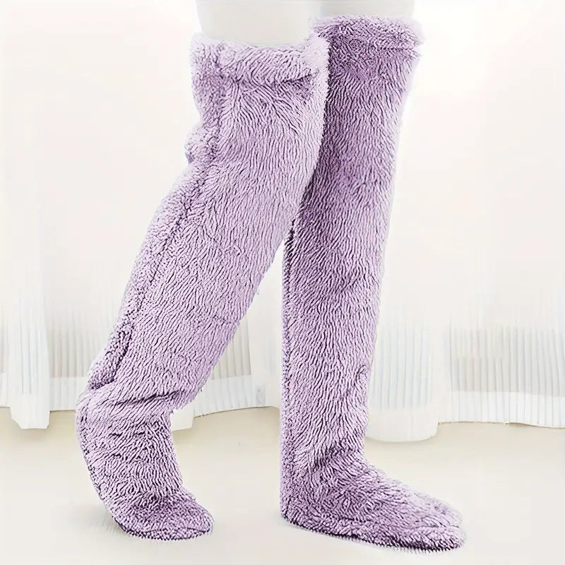 Teddy Legs™ – Cozy High Socks for Girls.