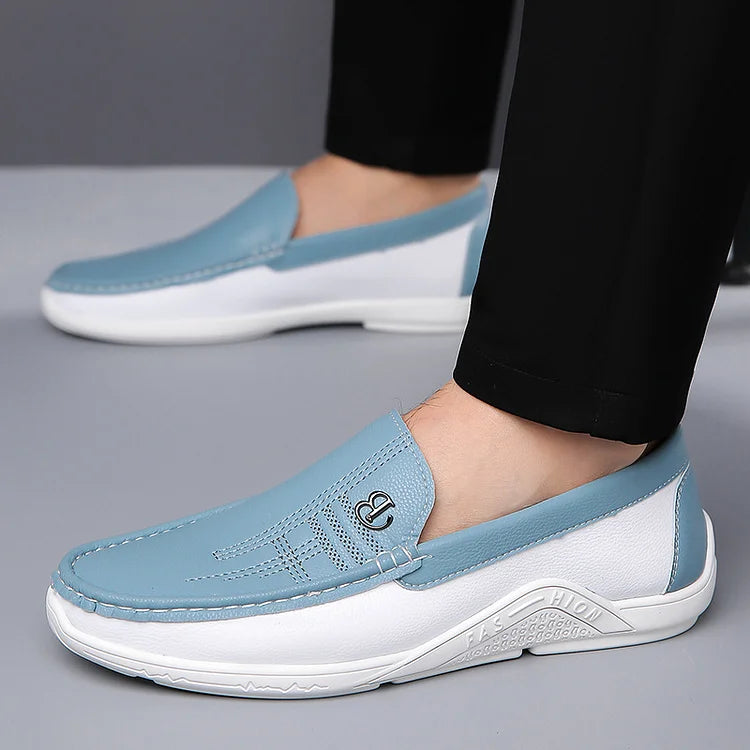 Men's Soft-Soled Leather Slip-On Casual Shoes