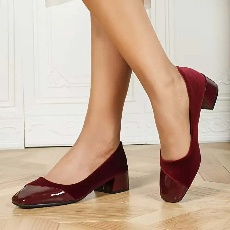 Women’s Square Toe Comfort High Heels