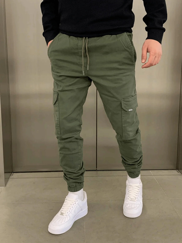 Men’s Slim-Fit Cargo Jogger Trousers
