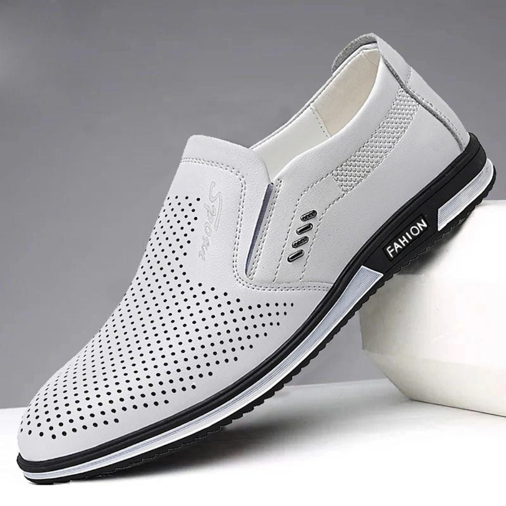 New Fashion Men's Mesh Leather Loafers