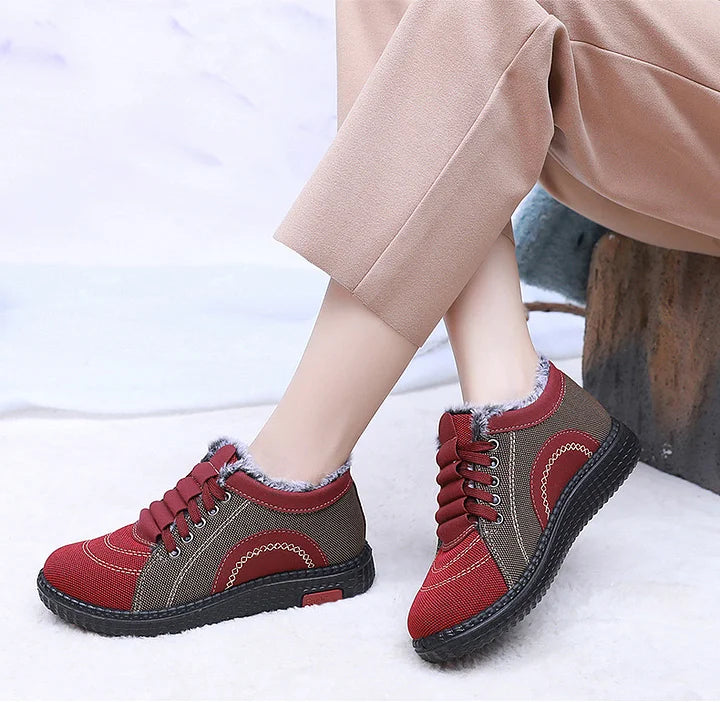 Women’s Fleece-Lined Winter Comfort Cotton Shoes