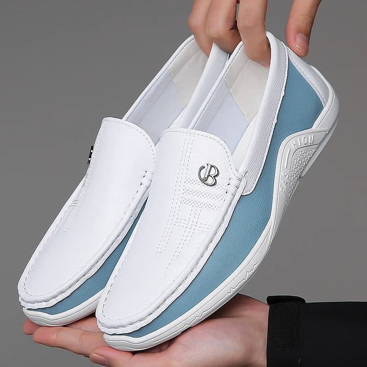 Men's Soft-Soled Leather Slip-On Casual Shoes