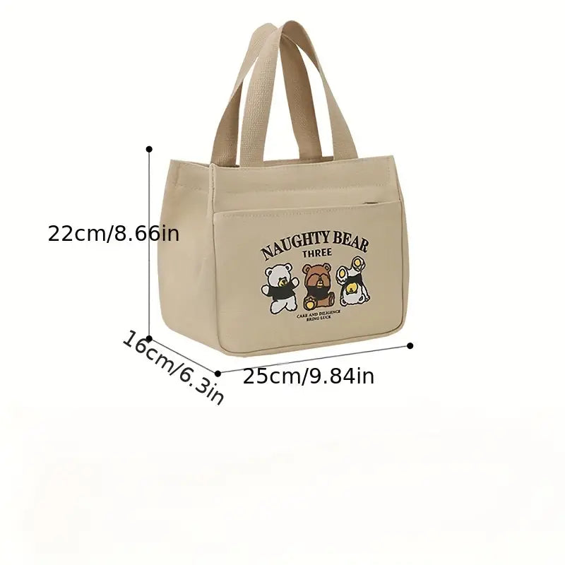 Naughty Bear Canvas Tote Bag