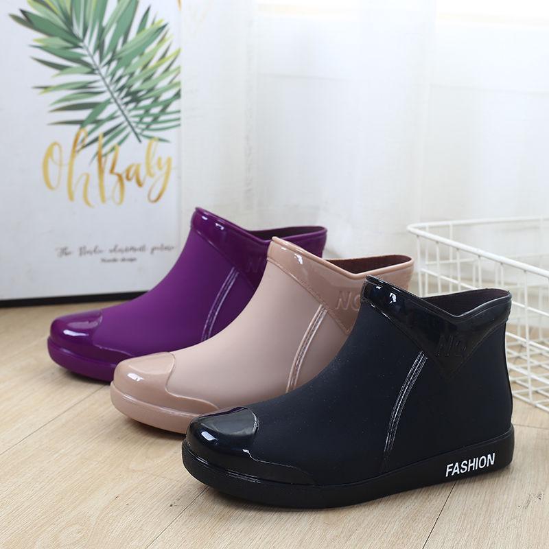 Women’s Short Waterproof Anti-Slip Rain Ankle Boots