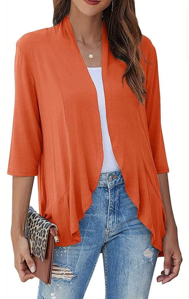 Casual, lightweight women's cardigans with open front